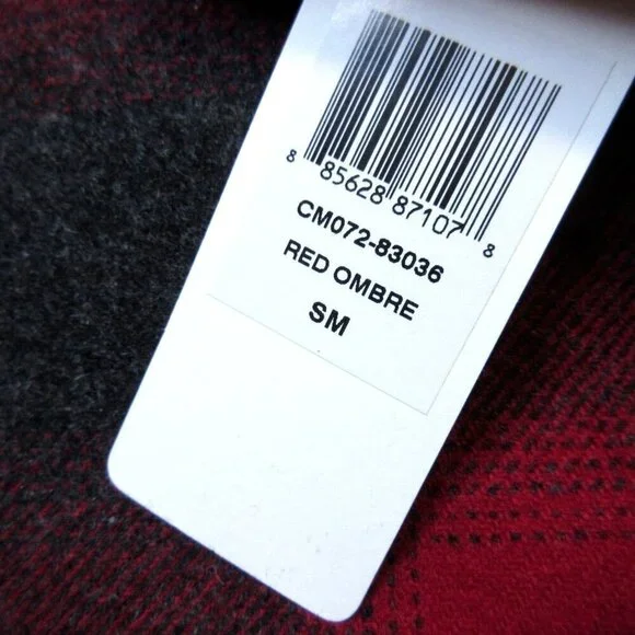 NWT Pendleton Men's Longmont in Red Ombre Plaid Wool Blend Shirt Jacket S - Picture 4 of 8